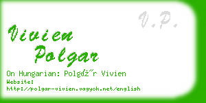 vivien polgar business card